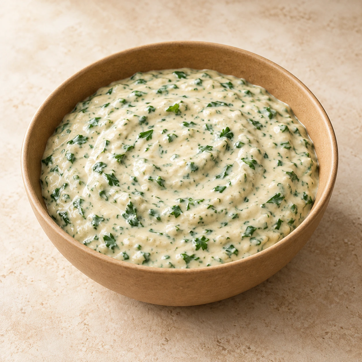 سلطة بقدونسية (طحينية)